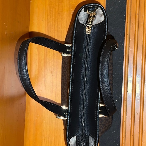 Jet Set Travel Extra-Small Logo Top-Zip Tote Bag - Brown & Black, One Size - Picture 5 of 6